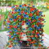 UV-Resistant Hanging Artificial Flowers – Silk-Like Outdoor Decor (Mixed Colors)