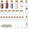 Mini Cork Stopper Glass Bottles for DIY Crafts & Decor