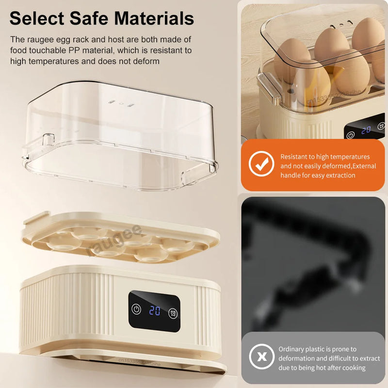 Automatic Electric Egg Cooker for 6 Eggs