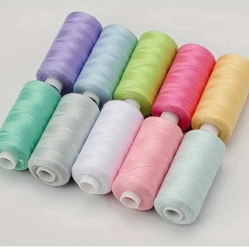 100-Color Polyester Sewing Thread Set for DIY Projects