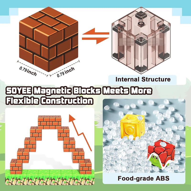 Ensemble de blocs de construction magnétiques