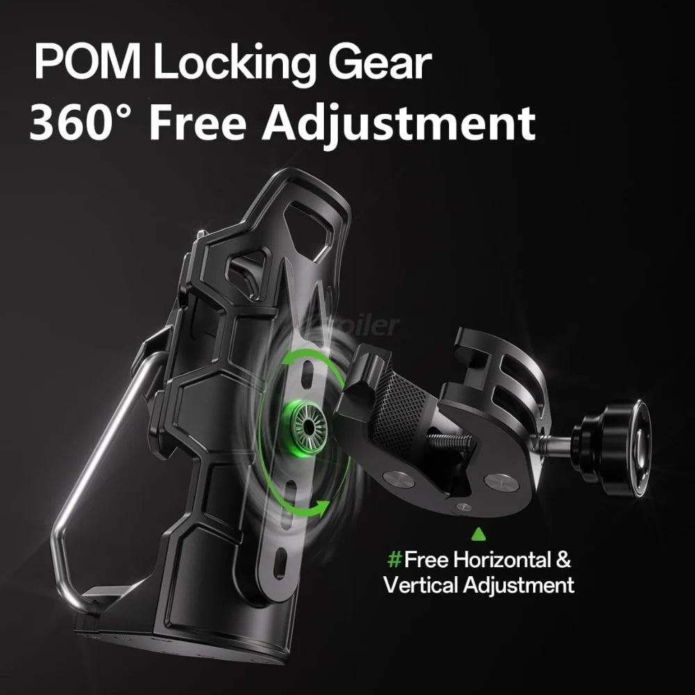 Adjustable Anti-Theft Motorcycle Cup Holder with 360° Rotation