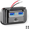96W 4-Port USB Car Charger with Dual PD & Dual QC 3.0