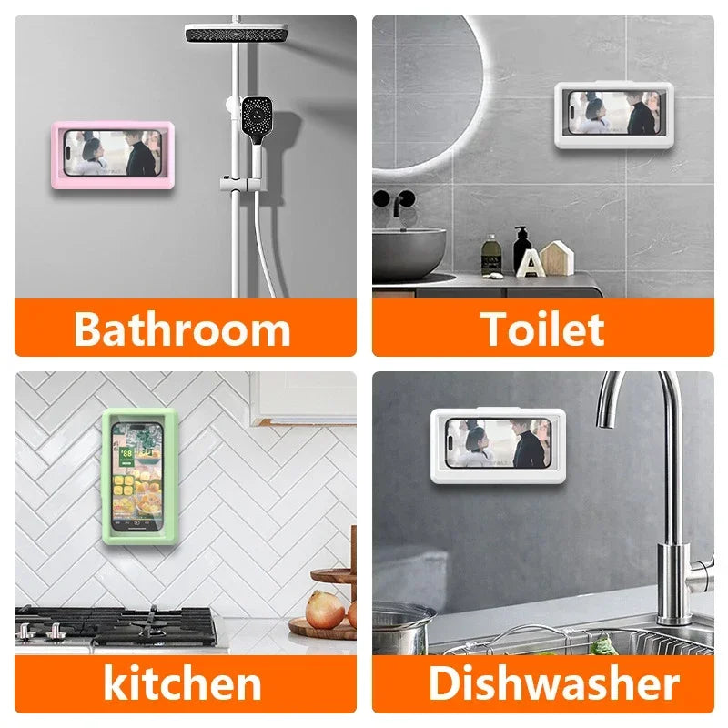 Universal Waterproof Phone Holder for Shower & Bathroom