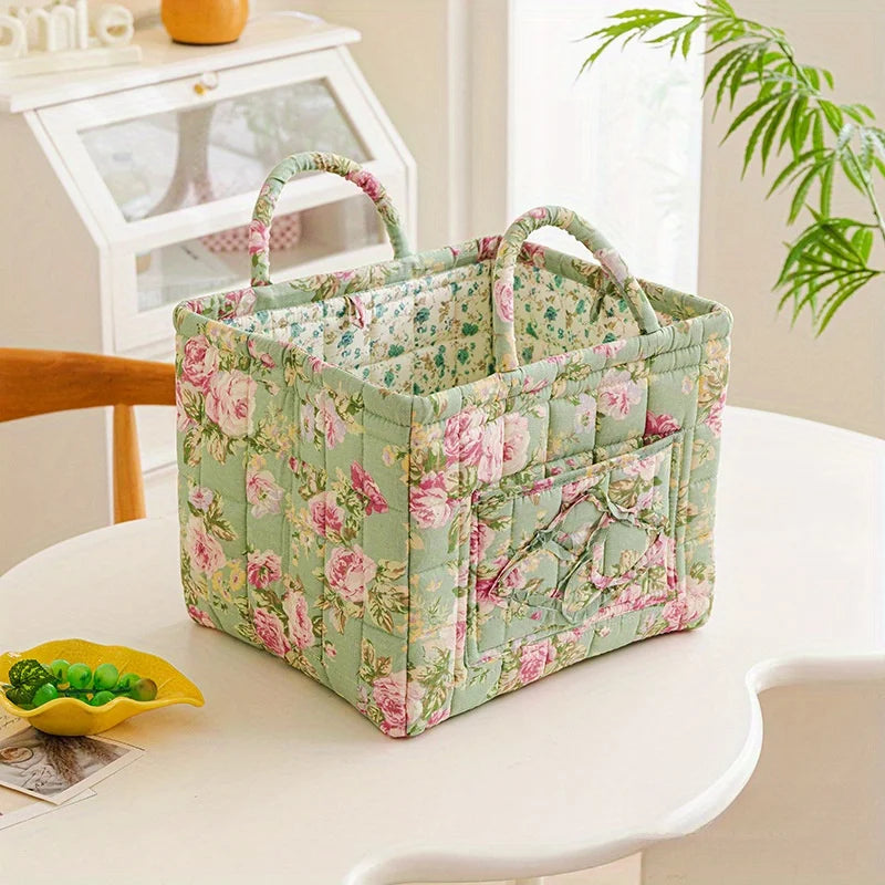 Floral Storage Bins with Handles