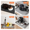 A collection of silicone mats including a pet mat, cooking mat, rain gear mat, and coffee mat.