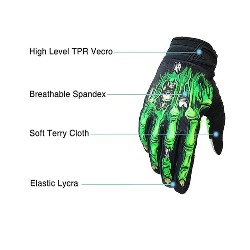 Anti-Slip Full Finger Cycling Gloves for Road and Mountain Biking