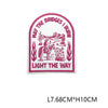 Embroidered Iron-On Patch with Cute Emblem Design