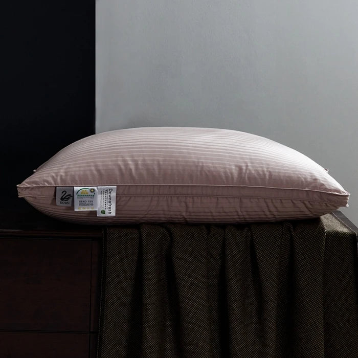 Premium Goose Down Pillow with Ergonomic Neck Support
