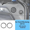 ABS plastic material trim kit for Ford Mustang 2015+ featuring decorative circular trim pieces