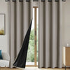 100% Blackout Curtains with Grommets for Bedroom and Living Room