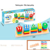Montessori Shape Sorting Stacking Toy for Toddlers