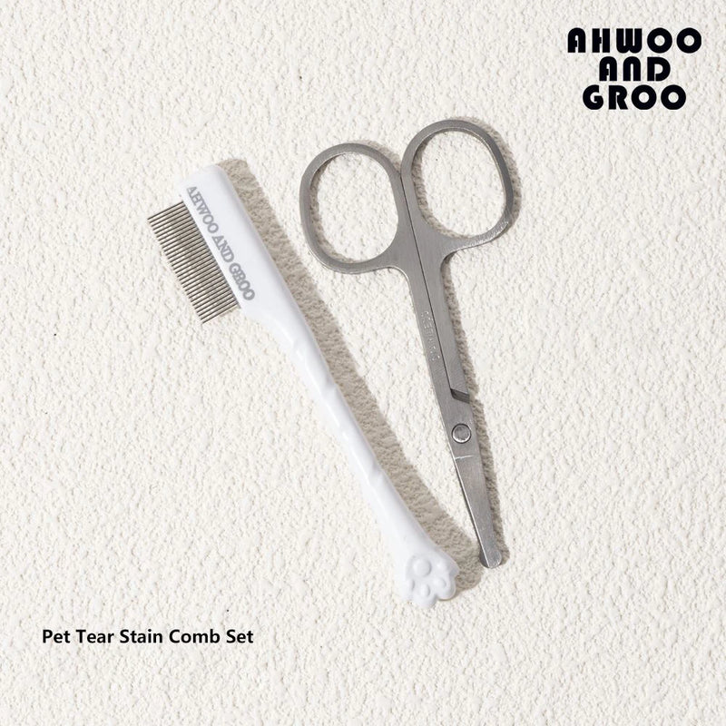 Pet Facial Grooming Comb & Scissors Kit