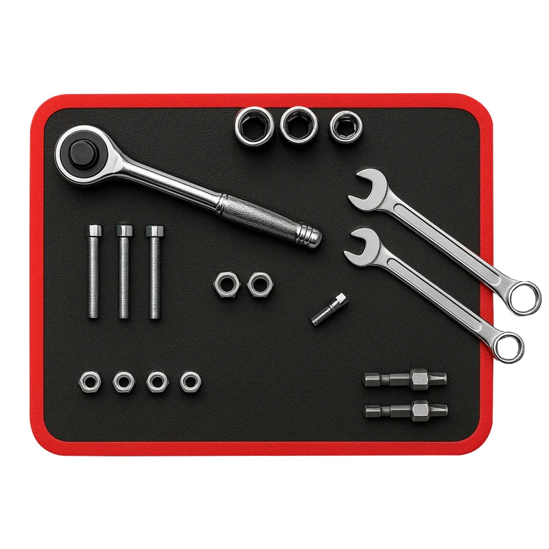 Magnetic Tool Organizer Mat with Anti-Slip Surface