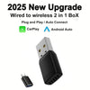 Universal Car Adapter for Wireless CarPlay and Android Auto