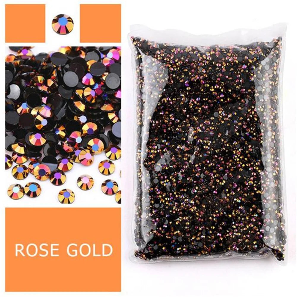 Jelly AB Flatback Resin Rhinestones (2-6mm)