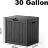 30-Gallon Lockable Outdoor Deck Storage Box