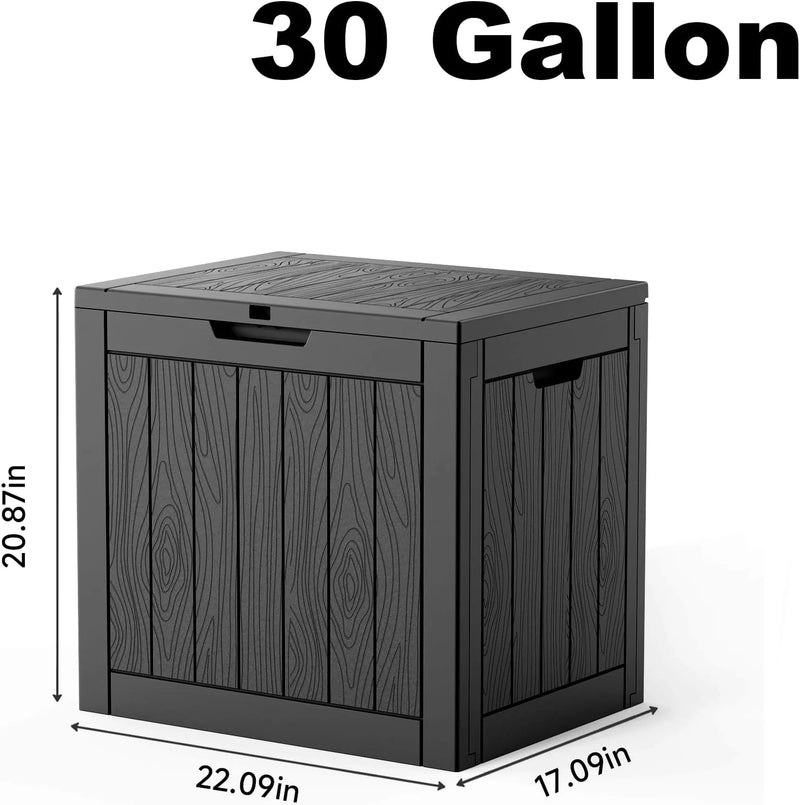 30-Gallon Lockable Outdoor Deck Storage Box