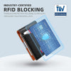 Slim RFID-Blocking Carbon Fiber Leather Wallet