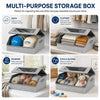 Large Capacity Hat Storage Box with Clear Window