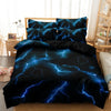 Lightning Storm Print Duvet Cover Set – Soft, Breathable Bedding for All Seasons