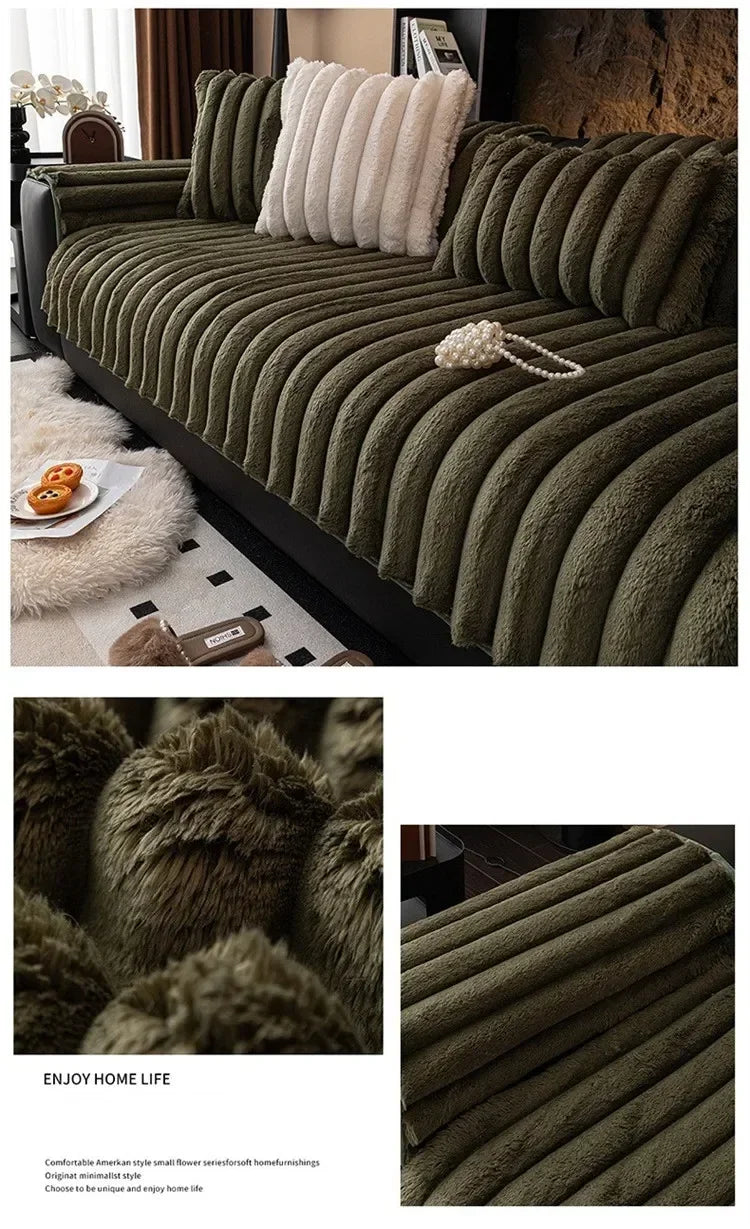 Plush Non-Slip Sofa Cushion for Warmth and Protection