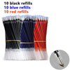 Smooth 0.5mm Gel Pen Set with Refills (Black, Blue, Red)