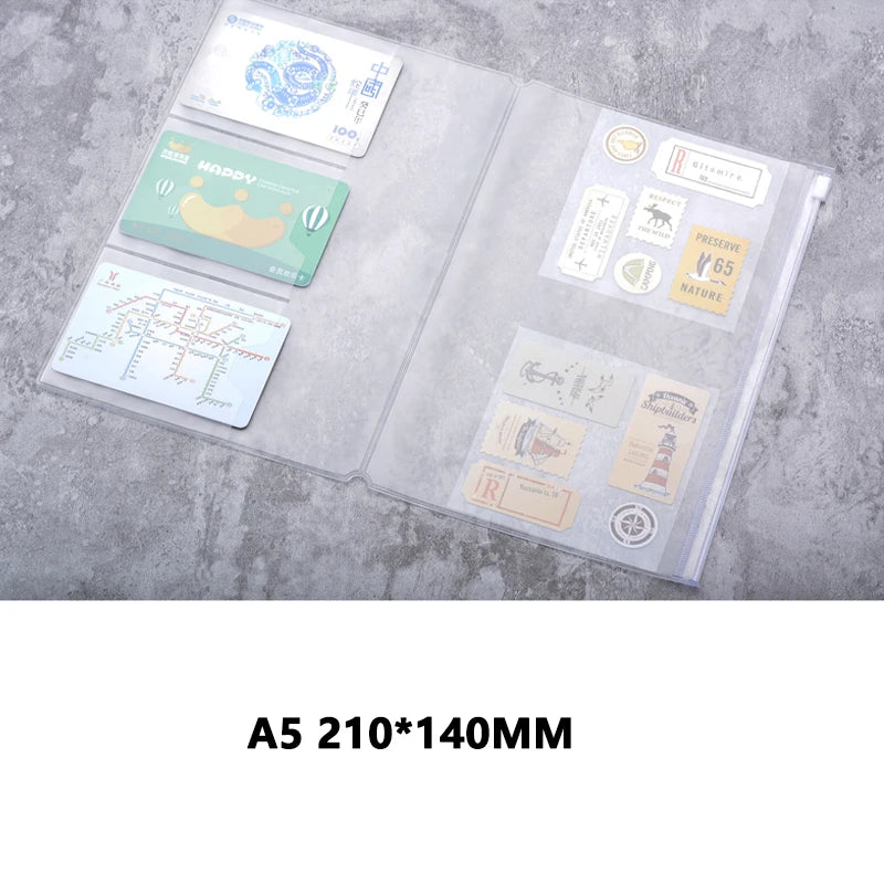 PVC Zipper Pouch for Traveler's Notebook
