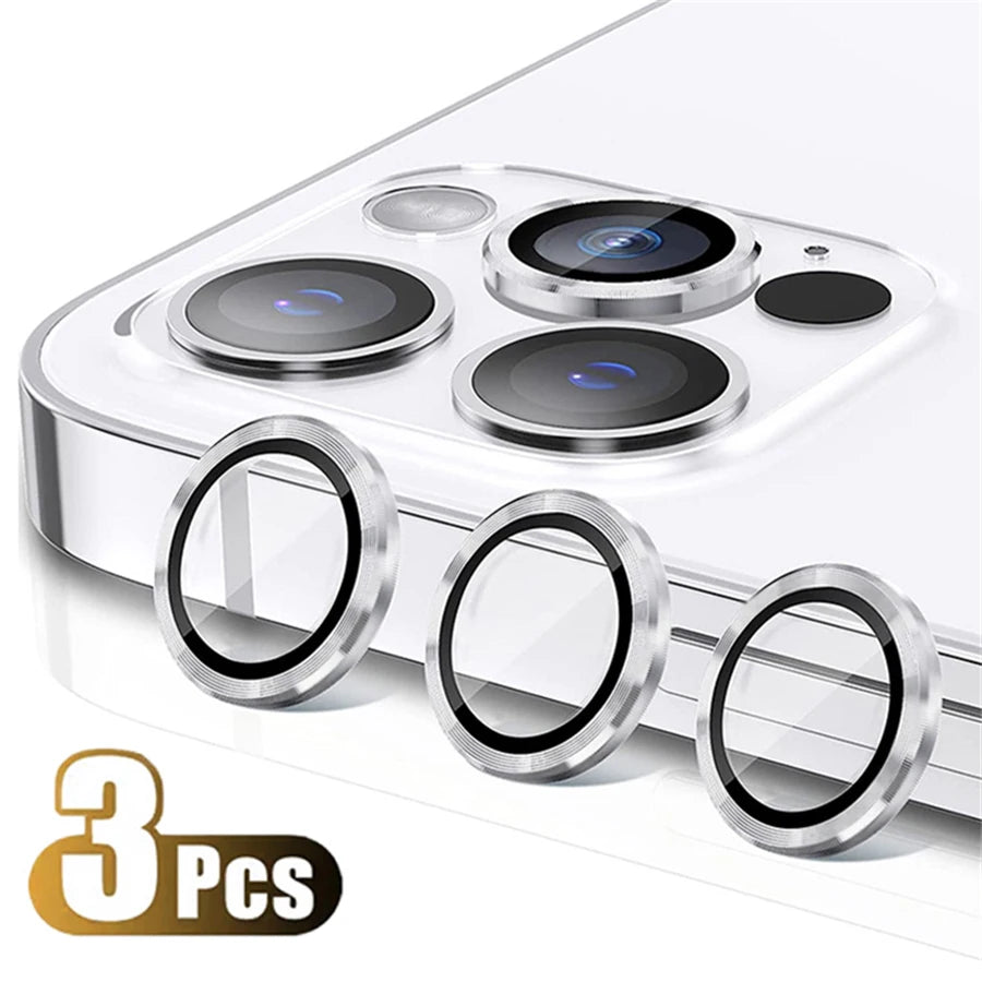 Titanium Camera Lens Protector with Tempered Glass for iPhone