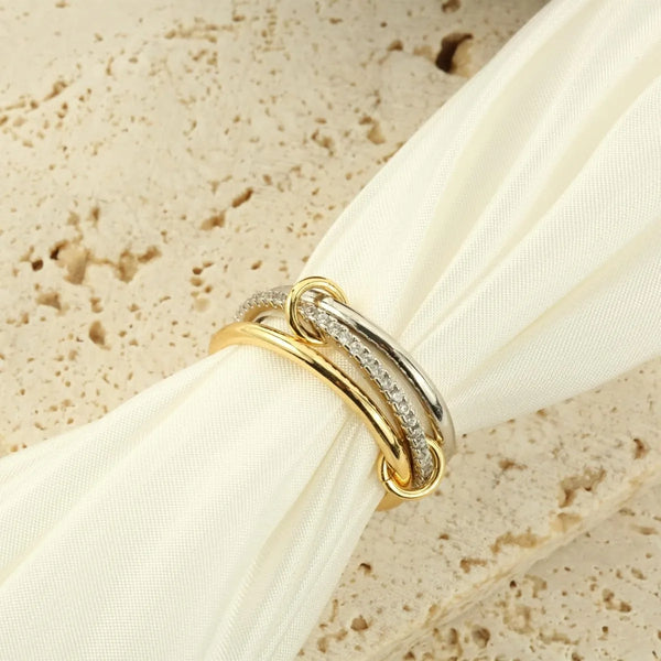 Stackable Cubic Zirconia Ring Set