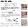 Instructions for making bias tape using a fabric, strips, and tools like a sewing machine and iron.