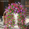 UV-Resistant Hanging Artificial Flowers – Silk-Like Outdoor Decor (Mixed Colors)