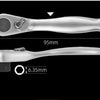 Compact 2-in-1 Ratchet Wrench with Socket and Bit Drives