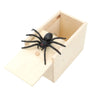 Wooden Surprise Prank Box with Jumping Spider