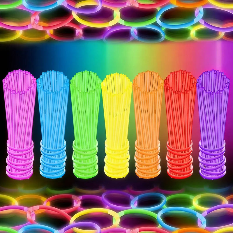Palillos para Fiesta con Luz Nocturna y Conectores