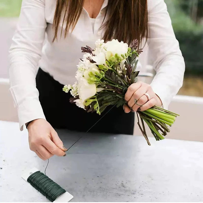 Florist Flower Wire Stems for DIY Crafts & Arrangements