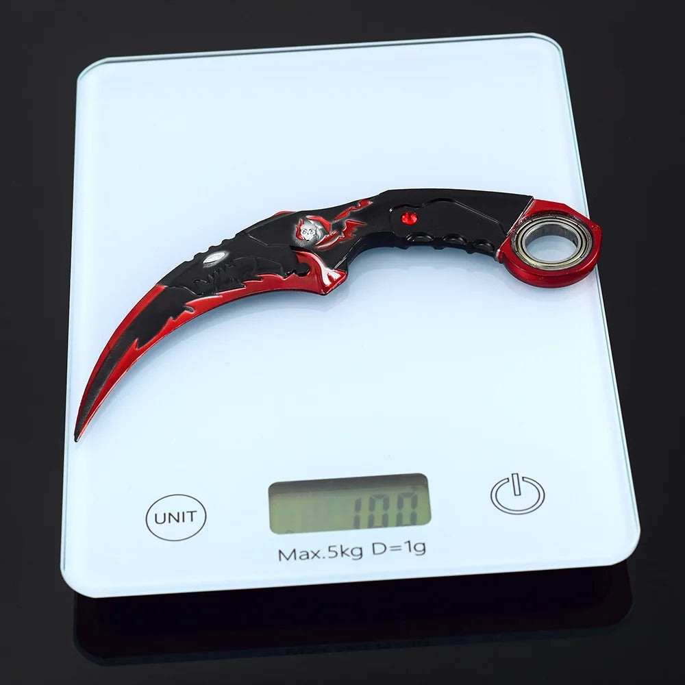 Blue Dragon Claw Folding Knife Model - 18cm Collectible Tactical Karambit