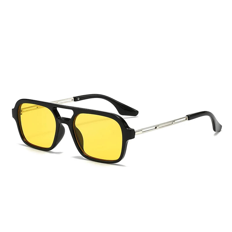 Vintage Metal Square Sunglasses