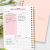 A5 Non-Dated Weekly Spiral Planner with Sticker Sheets