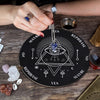 Wooden Divination Pendulum Board with Crystal Necklace