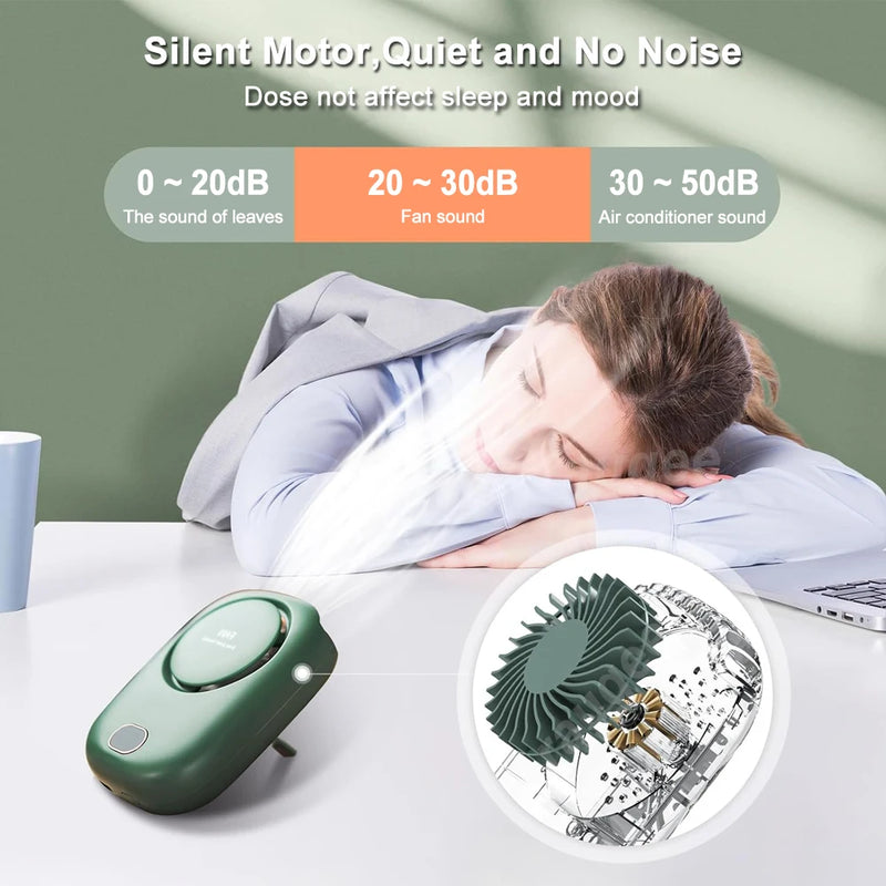 Rechargeable Neck Fan with 3-Speed Settings
