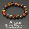 Natural Tiger's Eye Beaded Bracelet