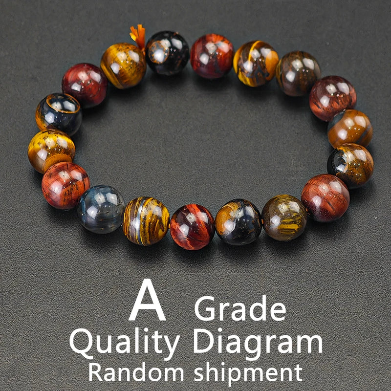 Natural Tiger's Eye Beaded Bracelet