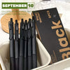 6-Pack Retractable Gel Pens - Quick-Drying, Smooth Writing