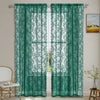 Romantic Lace Sheer Curtain with Floral Design