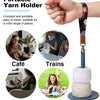 Yarn Holder with Wrist Strap for Knitting & Crochet