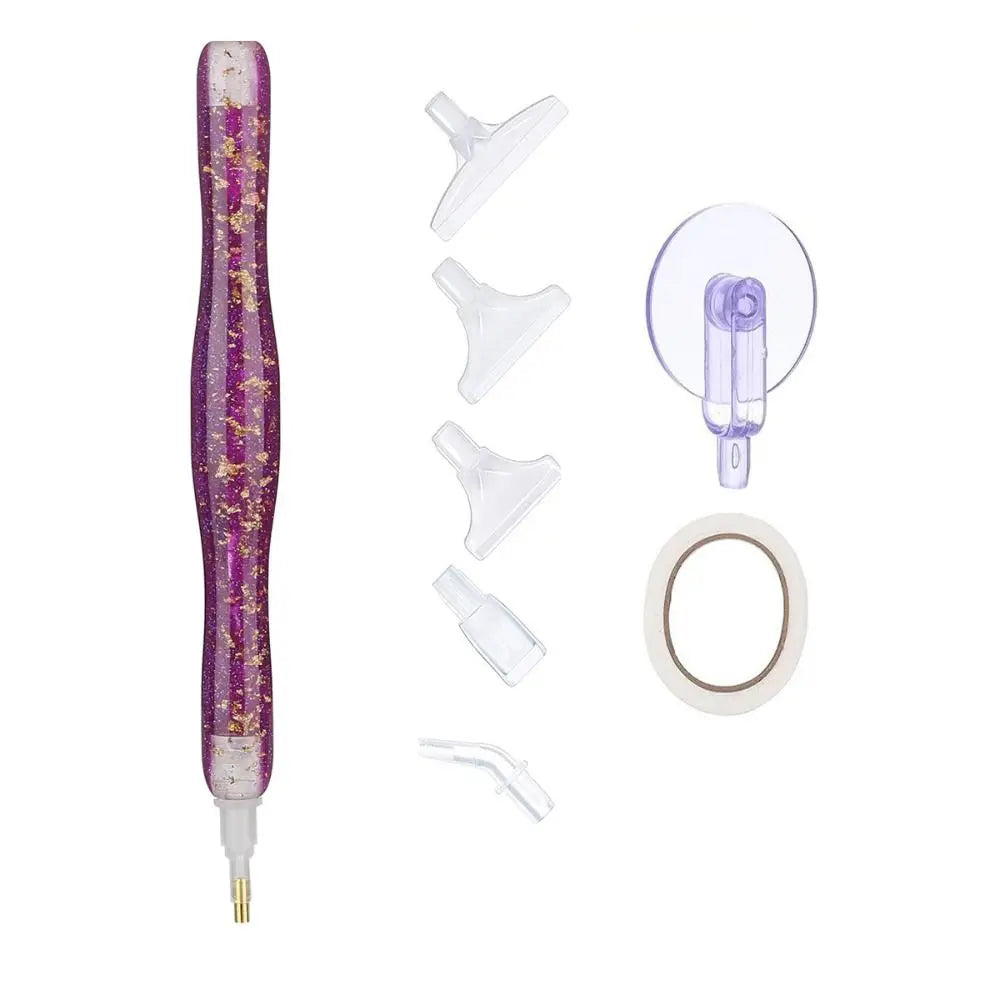 Set Diamond-Malstift mit Rolle, Klebeband und verschiedenen Spitzen zum Bemalen.