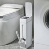 Cesto de Basura Elegante para Baño con Portar Cepillo de Inodoro