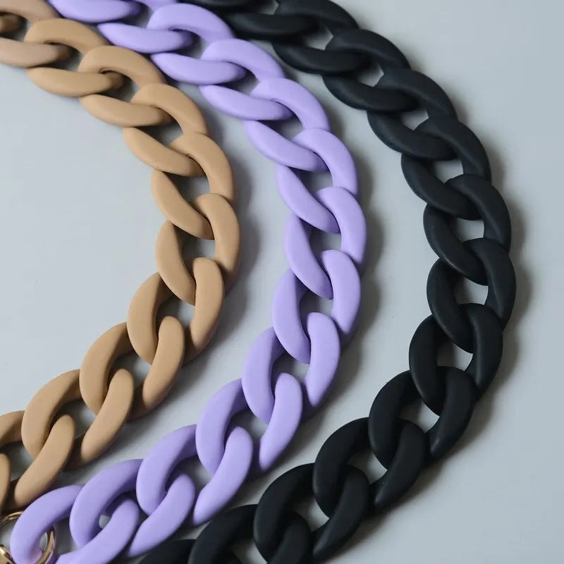 Fashionable Wide Chain Bag Strap