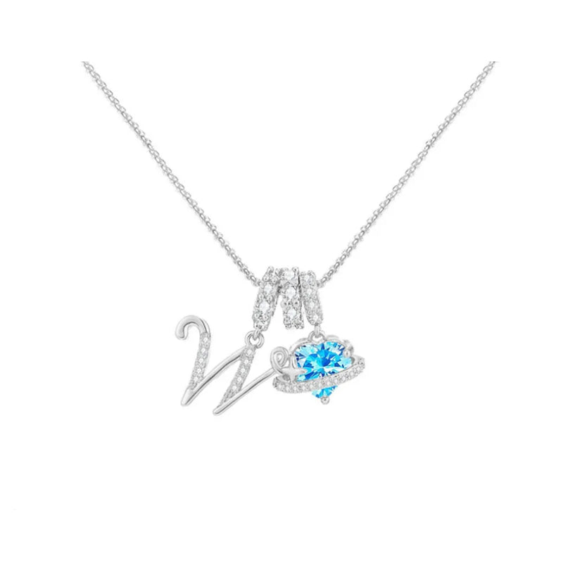 Heart-Shaped Initial Pendant Necklace